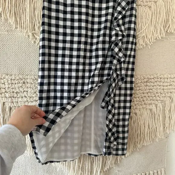 NWT: Majorelle Gingham Midi Skirt - Picture 5 of 6